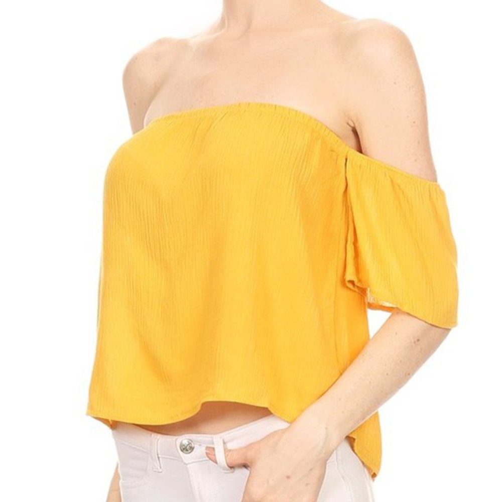 Plus Size Off Shoulder Blouse Top Mauve - Picture 7 of 7